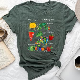 Cute Hungry Caterpillar Teacher Kindergarten Back To School Bella Canvas T-shirt - Thegiftio UK