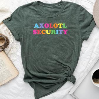 Dad Mom Daughter Adult Costume Axolotl Security Bella Canvas T-shirt | Seseable UK
