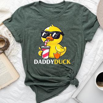Daddy Duck Rubber Duck Birthday Party Family Matching Bella Canvas T-shirt - Thegiftio UK