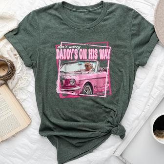 Daddy's On His Way Daddy's Home Donald Trump Is Back Women Bella Canvas T-shirt - Thegiftio UK