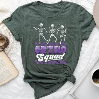 Dancing Skeleton Ortho Squad Nurse Orthopedic Halloween Bella Canvas T-shirt - Thegiftio UK