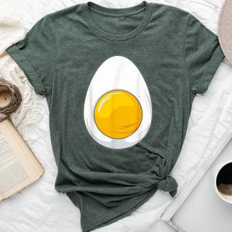 Deviled Egg Costume Halloween Egg Adult Women Bella Canvas T-shirt | Seseable UK