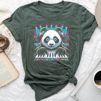 Dj Panda Sound Activated Electronic Music Bars Beats Edm Bella Canvas T-shirt - Thegiftio UK
