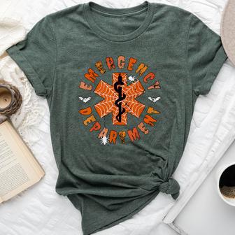 Emergency Department Halloween Costume Er Fall Pumpkin Nurse Bella Canvas T-shirt | Seseable UK