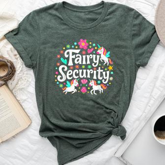 Fairy Security Unicorn Halloween Costume Adult Mom Dad Bella Canvas T-shirt | Seseable UK