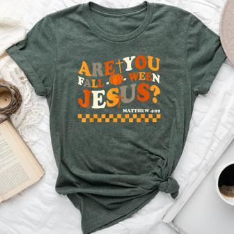 Are You Fall-O-Ween Jesus Christian Halloween Pumpkin Bella Canvas T-shirt - Thegiftio UK