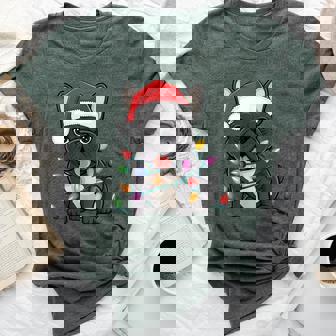 French Bulldog Christmas Lights Xmas Dogs Women Bella Canvas T-shirt - Thegiftio UK