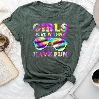 80'S Girls Just Wanna Have Fun Girls Tie Dye Bella Canvas T-shirt - Thegiftio UK