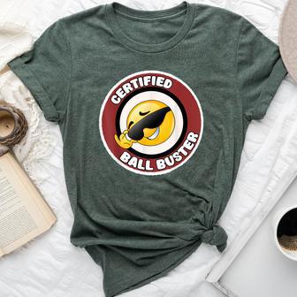 Certified Ball Buster Sarcastic Joke Bella Canvas T-shirt - Thegiftio UK