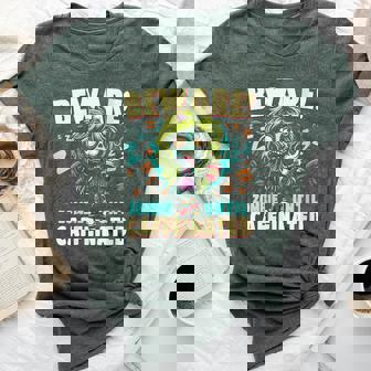 Coffee Zombie Girl Beware Zombie Until Caffeinated Bella Canvas T-shirt - Monsterry