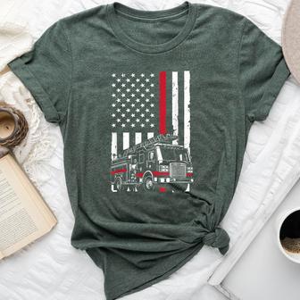 Firefighter For Fireman Firefighter Bella Canvas T-shirt - Thegiftio UK