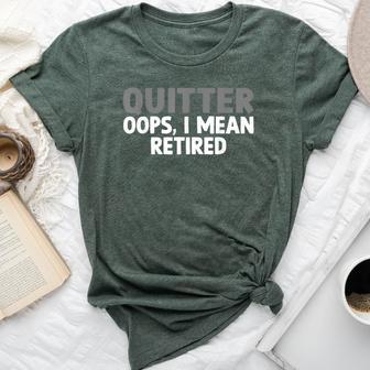 Retirement For Retired Retirement Bella Canvas T-shirt - Thegiftio UK