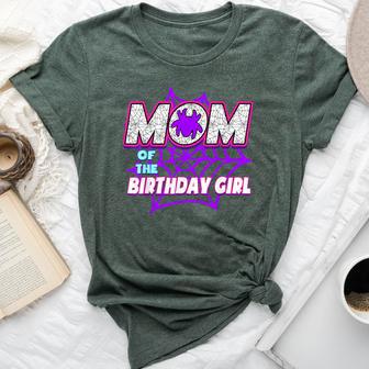 Spider Birthday Party Mom Of The Birthday Girl Bella Canvas T-shirt - Thegiftio UK