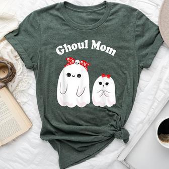 Ghoul Mom Mother Ghost Mama Woman Halloween Costume Bella Canvas T-shirt | Seseable UK