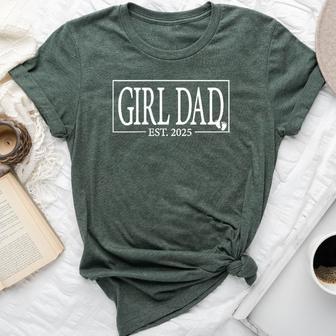 Girl Dad Est 2025 Logo Dad 2025 Father Girl Dad To Be 2025 Bella Canvas T-shirt - Thegiftio UK