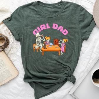 Girl Dad Skeletons Family Father And Daughters Bella Canvas T-shirt - Thegiftio UK