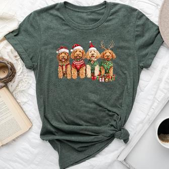 Goldendoodle Christmas Golden Doodle Pajamas For Girls Bella Canvas T-shirt - Thegiftio UK