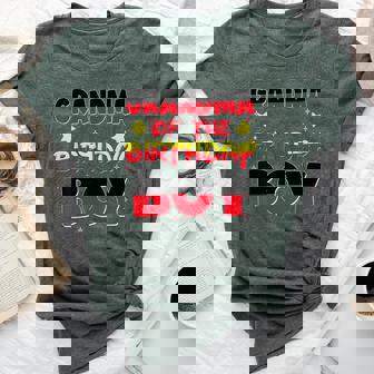 Grandma Of The Birthday Boy Family Party Decorations Bella Canvas T-shirt | Seseable FR