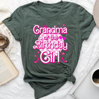 Grandma Of The Birthday Girl Doll Family Party Decorations Bella Canvas T-shirt - Thegiftio UK