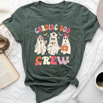 Halloween Cardiac Boo Crew Cardiology Nurse Ghost Bella Canvas T-shirt - Thegiftio UK