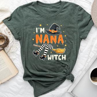 Halloween Quote I'm The Nana Witch Grandma Witch Bella Canvas T-shirt - Thegiftio UK