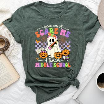 Halloween Teacher You Can't Scare Me I Teach Middle School Bella Canvas T-shirt - Thegiftio UK