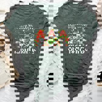 Hanging With My Gnomies Family Christmas Pajamas Women Bella Canvas T-shirt | Mazezy