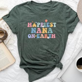 Happiest Nana On Earth Family Trip Bella Canvas T-shirt - Thegiftio UK
