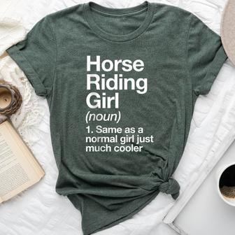 Horse Riding Girl Definition & Sassy Sports Bella Canvas T-shirt - Monsterry CA