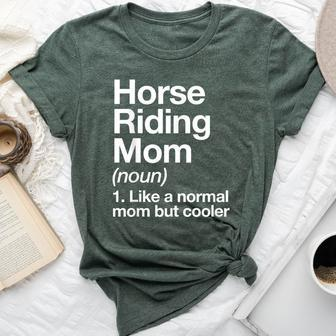 Horse Riding Mom Definition & Sassy Sports Bella Canvas T-shirt - Monsterry UK