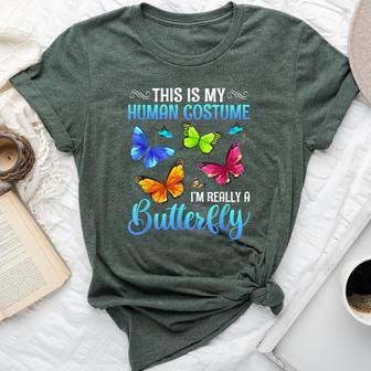 This Is My Human Costume I’M Really A Butterfly Bella Canvas T-shirt - Thegiftio UK