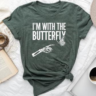 I'm With Butterfly Halloween Costume Couples Matching Bella Canvas T-shirt | Seseable UK