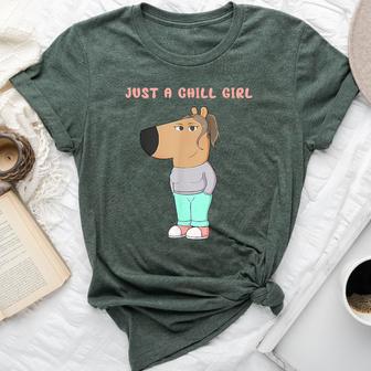 I'm Just A Chill Guy Meme Just A Chill Girl Bella Canvas T-shirt - Thegiftio UK