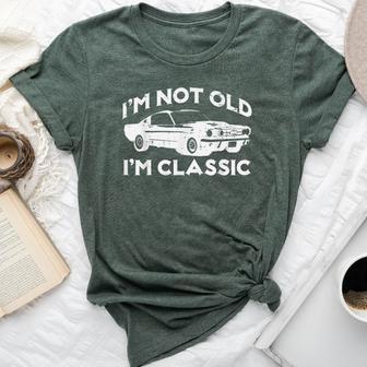 I'm Not Old I'm Classic Car Vintage Birthday Women Bella Canvas T-shirt - Thegiftio UK