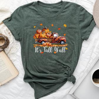 It's Fall Y'all Pumpkin Truck Autumn Tree Hello Fall Bella Canvas T-shirt - Thegiftio UK