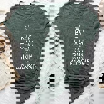 Keep Calm And Drink Amarone Italian Vino Wine Lover Meme Bella Canvas T-shirt - Monsterry