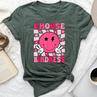 Be Kind Choose Kindness Retro Groovy Inspirational Bella Canvas T-shirt - Thegiftio UK