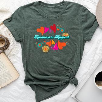 Kindness Is Magical Boho Hippie Style Motivational Bella Canvas T-shirt - Monsterry