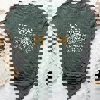 Leopard Senior Mom 2025 Class Of 2025 Graduate Bella Canvas T-shirt | Seseable UK