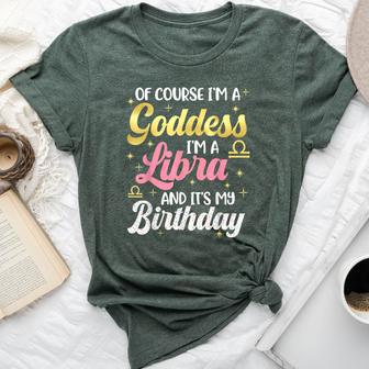 Libra Birthday Libra Goddess Queen Its My Birthday Bella Canvas T-shirt - Thegiftio UK