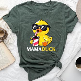 Mama Duck Rubber Duck Birthday Party Family Matching Bella Canvas T-shirt - Thegiftio UK
