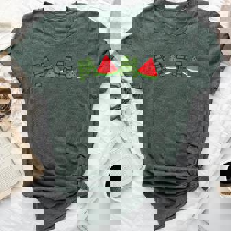 Mama Watermelon Summer Fruit Mom Great Mother's Day Bella Canvas T-shirt - Monsterry