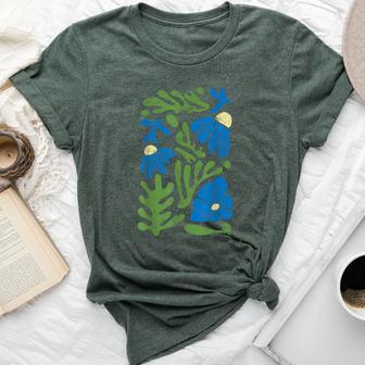 Matisse Painting Aesthetic Artificial Flower Abstract Autumn Bella Canvas T-shirt - Thegiftio UK
