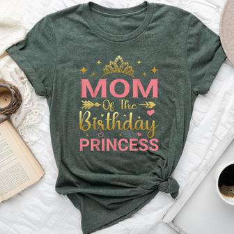 Mom Of The Birthday Princess Girls Party Bella Canvas T-shirt - Thegiftio UK