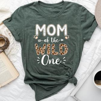Mom Of The Wild One Birthday Girl Matching Family Party Bella Canvas T-shirt | Seseable UK