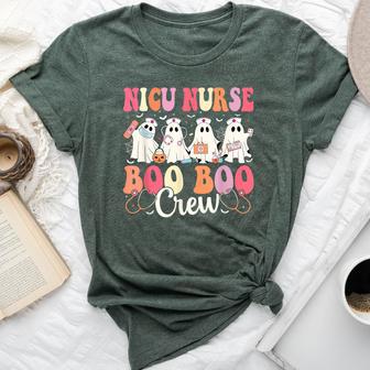 Nicu Nurse Boo Boo Crew Ghost Nicu Nurse Halloween Costume Bella Canvas T-shirt - Thegiftio UK