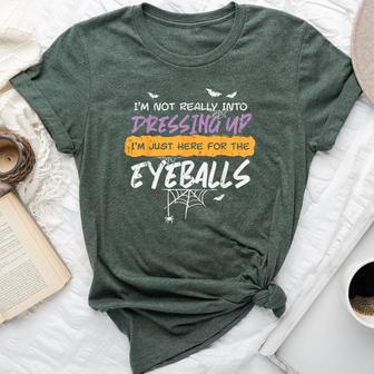 Not Into Dressing Up Eyeball Halloween Costume Kid Bella Canvas T-shirt - Thegiftio UK
