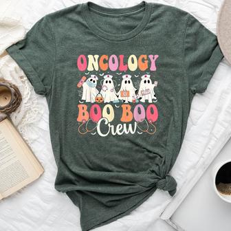 Oncology Nurse Boo Boo Crew Ghost Nurse Halloween Costume Bella Canvas T-shirt | Seseable UK