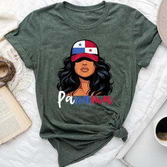 Panamanian Girl Panama Flag Proud Panameña Women Bella Canvas T-shirt - Thegiftio UK