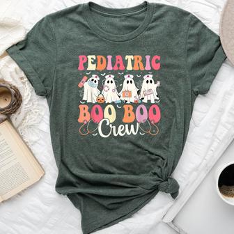Pediatric Nurse Boo Boo Crew Ghost Nurse Halloween Costume Bella Canvas T-shirt - Thegiftio UK
